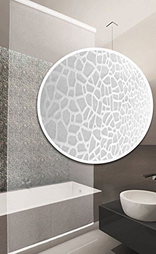 massanf ertigung Estor para ducha (Modelo Milky Stone. Cortina de ducha longitud y ancho que desea.