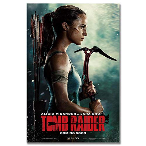 Tomb Raider Alicia Vikander como Lara Croft   Movie Art Print Posters   Imagen de Pared para...