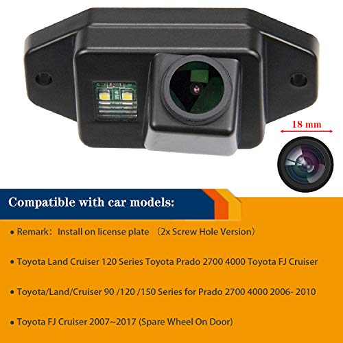 Prado/FJ Cruiser Rear Reversing Backup Camera Rearview License Plate Replacement Camera Night