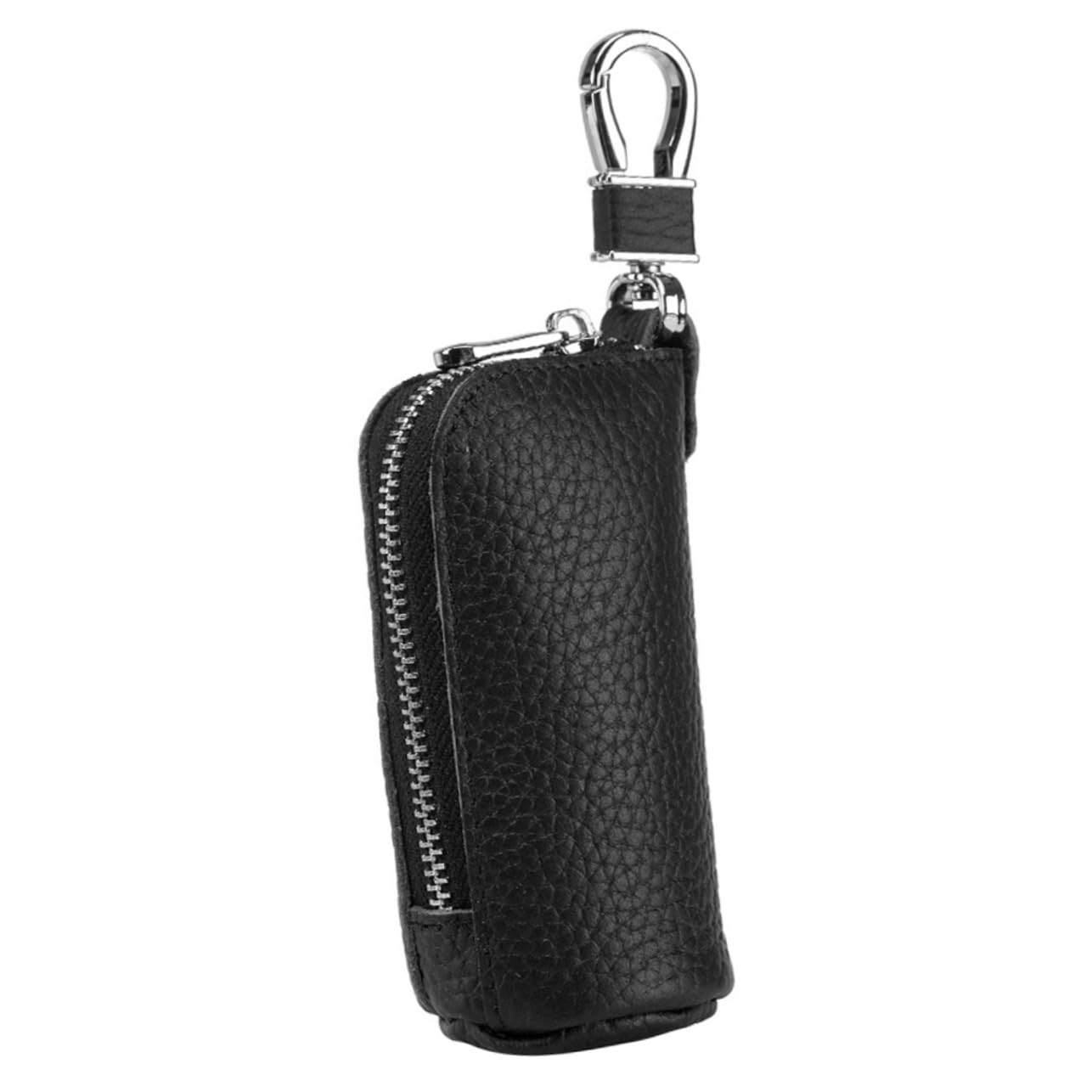 étui à clés voiture porte-clés monté key organizer organisateur de clé rangement clef étui de protection des clés couvercle de clé pour porte-clés Peau de vache Black