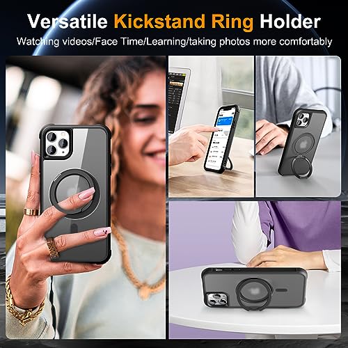 Image of Compatible with iPhone 11 Pro Max Case with Stand 6.5 inch,Black