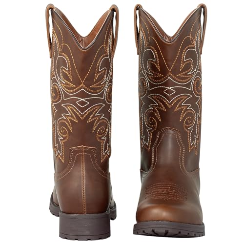 SheSole Mid Calf Cowboy Boots for Women - Non Slip Western Cowgirl Work Boots for Ranch, Horse Riding & Country Concert2