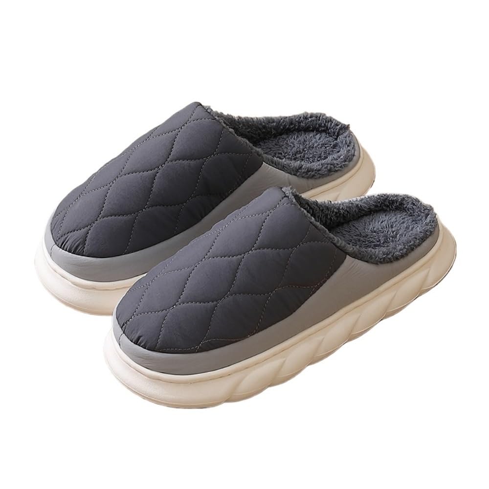 Chaussons d'intérieur en coton épais pour cocooning hivernal Xuanyingfafafa