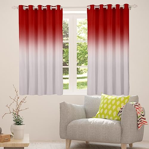 Cortinas opacas parciales con diseño degradado para un control de luz suave 7