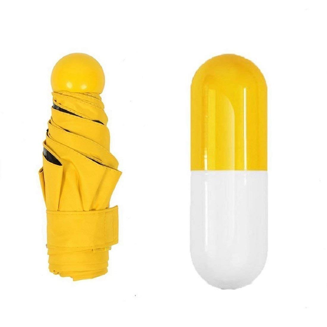 gtc Mini Travel Umbrella with Waterproof Capsule Plastic case (Multicolor)-picture-1