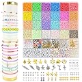 8300pcs Kit per Fare Braccialetti, Set di Perline per Bracciali Fai Da Te Creazione di Gioielli Ragazza e Collane con Lettere, Kit di Gioielli Creativi, Regali per Ragazze per Fare Braccialetti