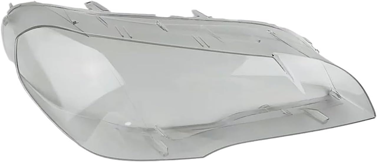 Clear Cover compatible For Bmw X5 E70 2008 2009 2010 2011 2012 2013 Headlamp Cover Headlight Shell Lens Replace Lampshade (Left)