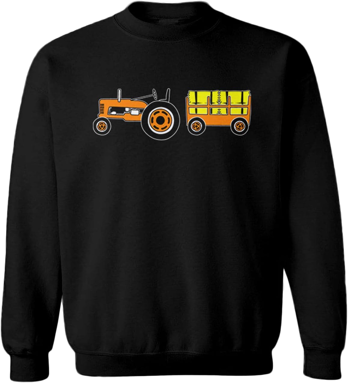 Fall Tractor & Wagon - Hay Rides Toddler Fleece Crewneck Sweater