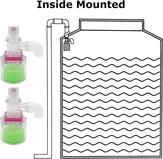 Image of THG Transparent Automatic Water Level Control Valve | Overflow Protection | High Flow Float Valve | Durable & Easy Installation | Water Tank Level Controller for Home (3 /4 inch Vertical)