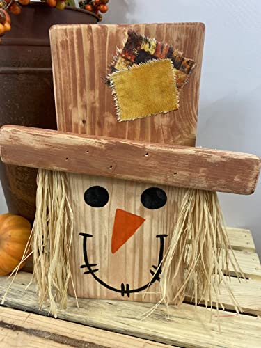Rustic-Wood-Scarecrow-Thanksgiving-Decor-for-Mantel-Fall-Shelf-Sitter-Harvest-Decor-Autumn-Decor-Primitive-Fall-Gift-for-Friend Rustic Wood Scarecrow Thanksgiving Decor for Mantel Fall Shelf Sitter Harvest Decor Autumn Decor Primitive Fall Gift for Friend