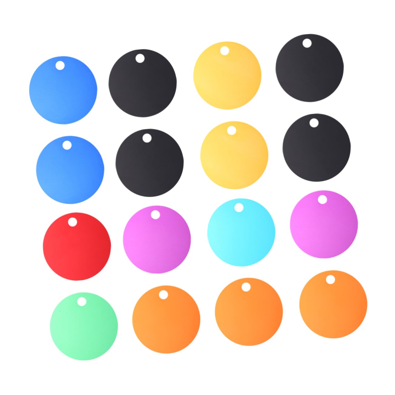 ABOOFAN 75pezzi Pz Targhette Pet Alluminio Anodizzato Medagliette Vuote Per Incisione Nome e Contatti Accessori Per Cuccioli e Animali Domestici Per Fai Da Te