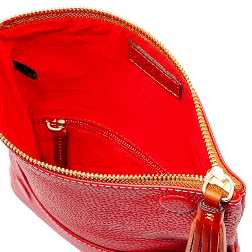 Image of Dooney & Bourke Women's Foldover Zip Crossbody, Small Handbag with Strap