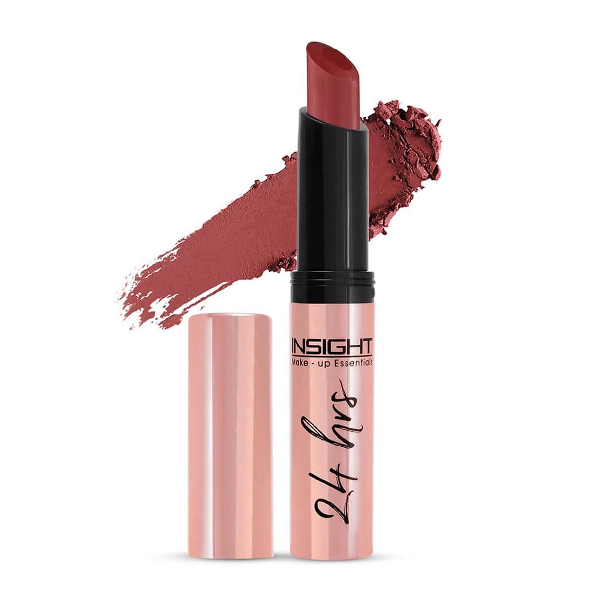 INSIGHT24 Hrs Non-Transfer Matte Lipstick | Lightweight, Highly Pigmented, Long Wear | Kiss Proof & Smudge Proof | With Vitamin E & Jojoba Oil | Vegan, Toxin Free | Shade - 18 Looking Good