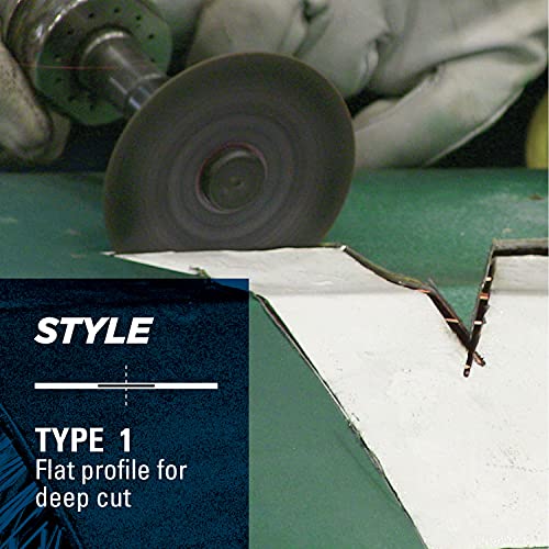 Image of Weiler 56091 3 inch x 1 /16 inch Wolverine Type 1 Cut-Off Wheel, A36T, 3 /8 inch A.H. 10 Pack