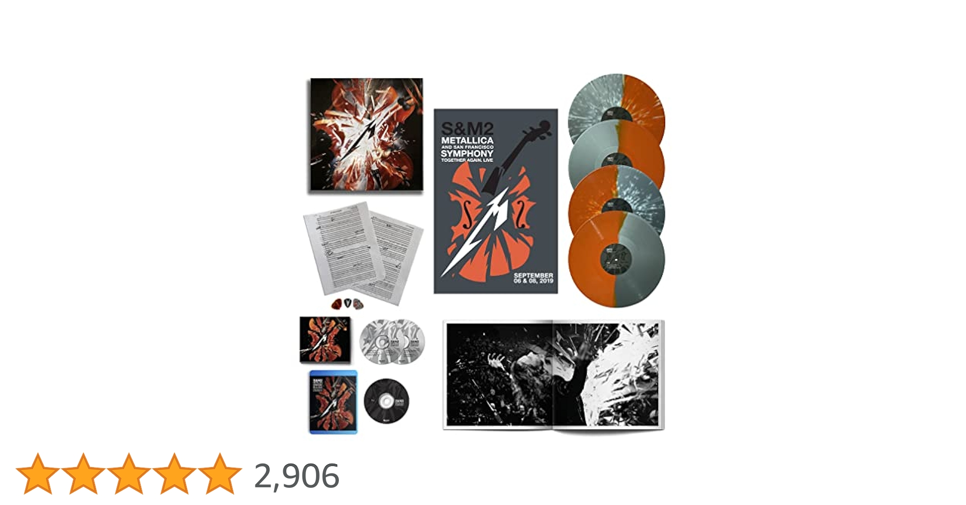 洋楽 llica/S&M2 Deluxe Box 4LP+CD+Blu-ray Metallica & San Francisco Symphony – S&M2 – Box Set (Super