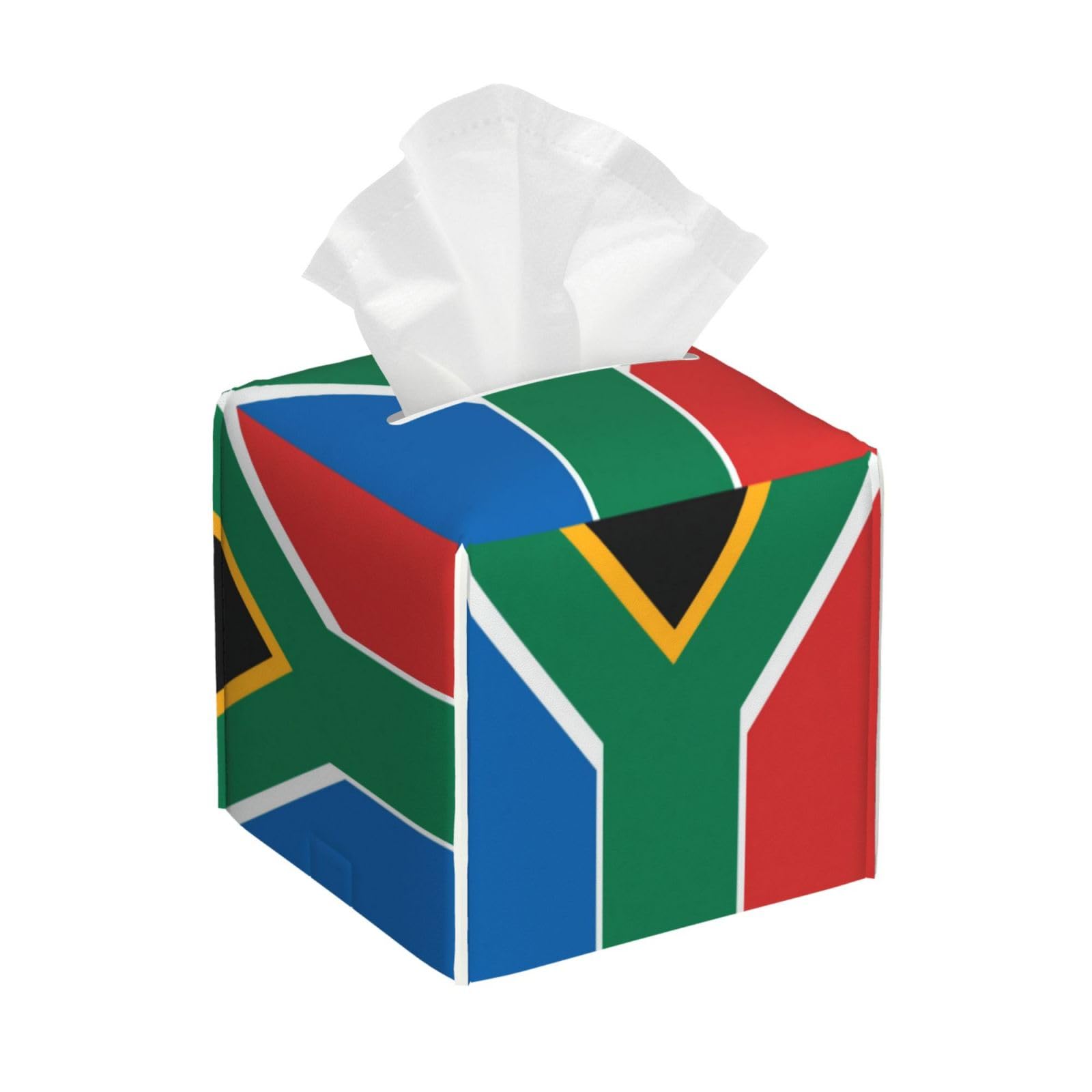 South Africa Flag Tissue Box Cover Square Cube Boxes