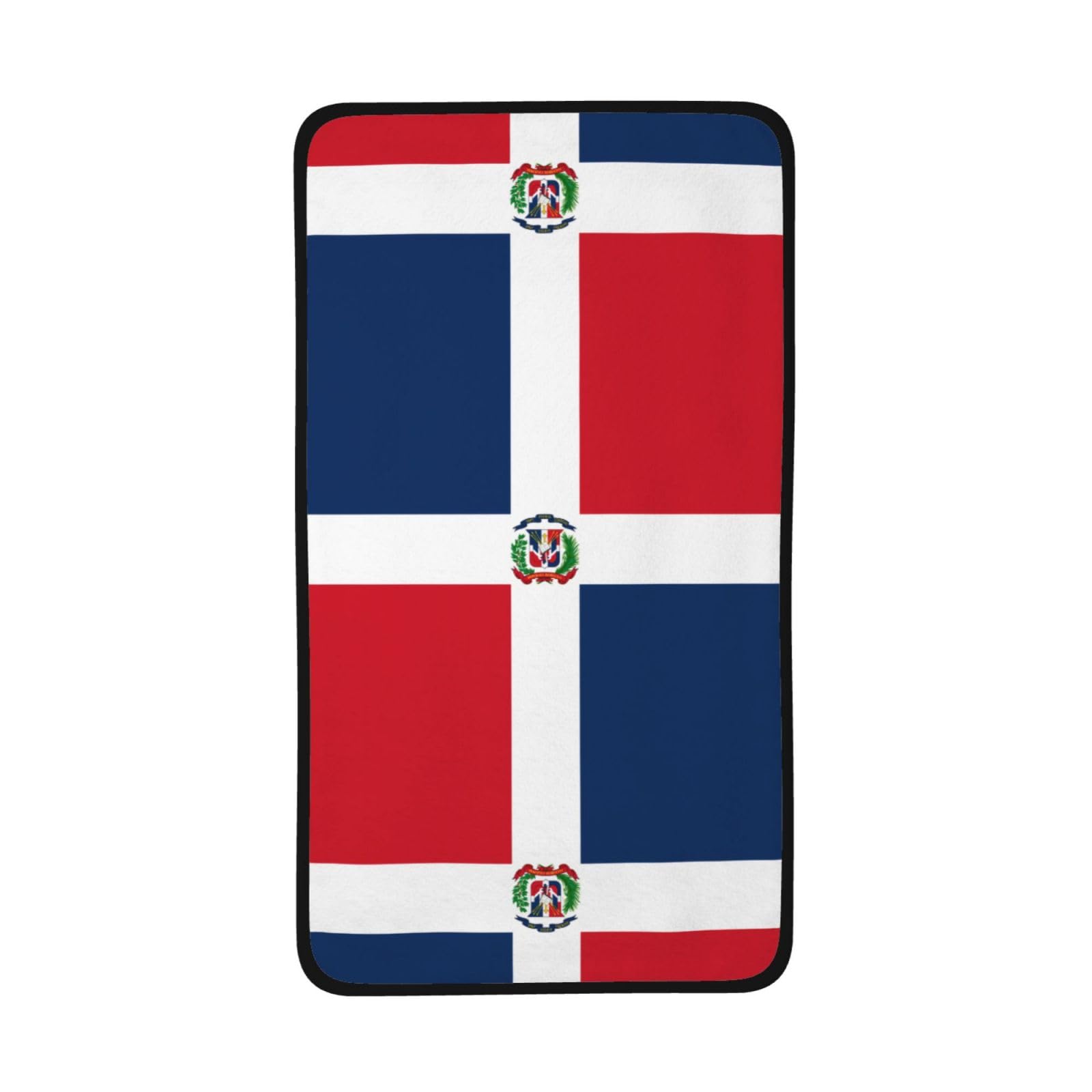 WBQLSL Dominican Republic Patterned Sports Towel (16x28 inches) - Lightweight Quick-Drying Absorbent Towel, Suitable for Swimming, Fitness, Yoga, etc.