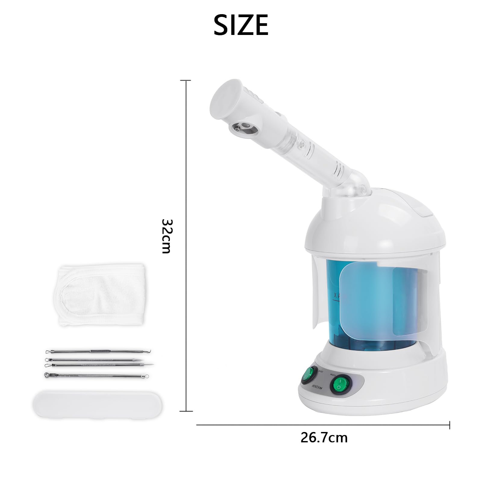 Vapeur Visage Vaporisateur Sauna Spa Facial Chaude Nano Ionique, Visage Steamer Humidificateur Appareil Outils Nettoyage Pores