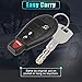 X AUTOHAUX Keyless Entry Remote Car Key Fob M3N5WY783X 433Mhz for Jeep Grand Cherokee 2008-2010 for Commander 08-10 4 Buttons with Door Key IYZ-C01C