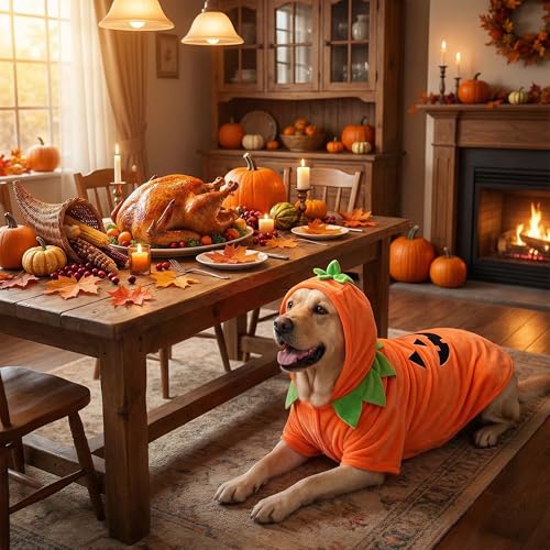 Disfraz de Calabaza para Perro Grande 3XL Naranja miniatura 4