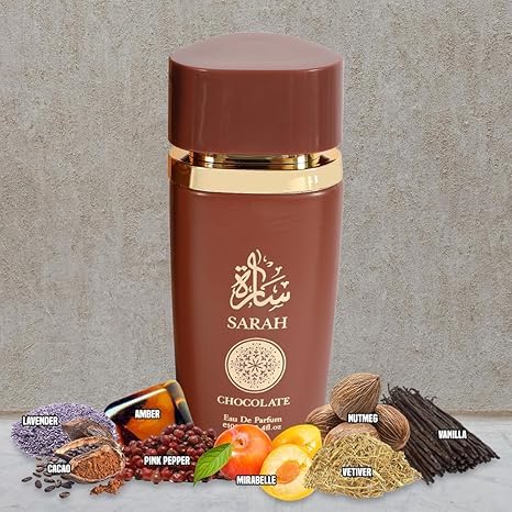 Sarah Chocolate & Aswad Aqua Cologne for men Combo Eau De Toilette -Fresh, Romantic Scent fragrance for Men 3.4 Fl Oz Each Natural Spray For All Skin - Image 2