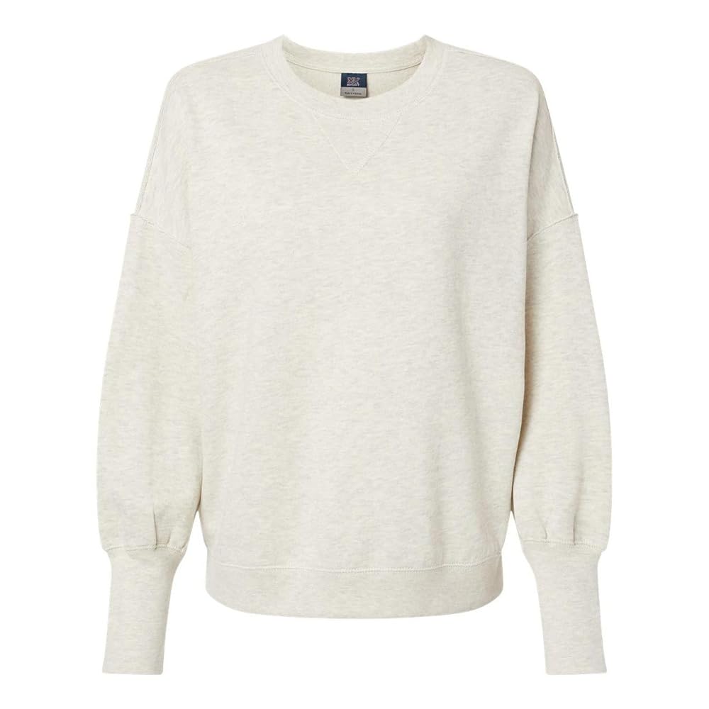 ホワイト Mサイズ ダメージスウェット MV Sport - Women's Sueded Fleece Crewneck Sweatshirt