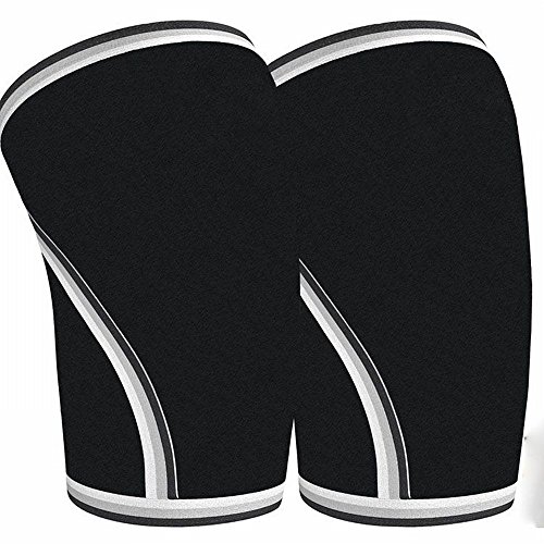 Caoutchouc sport genouillères équipement de protection pour squat musculation outdoor L