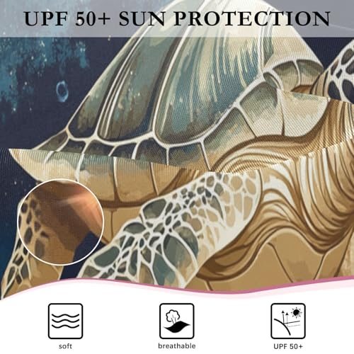 QUGRL Girls Rash Guard Bathing Suit Long Sleeve One Piece Swimsuits UPF 50+ Toddler Kids Zipper Swimwear 3-12 Years3