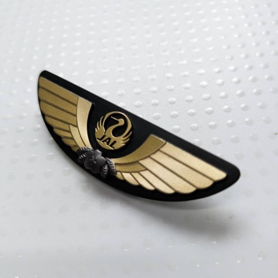 Amazon.co.jp: JAL日本航空 ミニチュア胸章 ウイングバッジ 2点