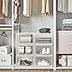 SONGMICS Schuhboxen, 3er Set, stapelbare Schuh-Organizer, Kunststoffboxen mit durchsichtiger Tür, Schuhaufbewahrung, für Schuhe bis Größe 46, 28 x 36 x 22 cm, transparent LSP03CW
