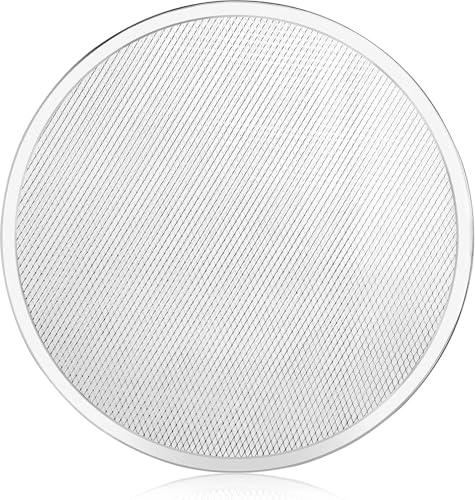 New Star Foodservice 50974 Pizza/Baking Screen, Seamless, Commercial Grade, Aluminum, 16 inch, Pack of 6