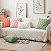 MIULEE Sage Green Throw Pillow Covers 18x18 Set of 2 Spring Decorative Farmhouse Couch Throw Pillows Spring Boho Shells Cute Soft Plush Wool Winter Pillowcases for Bedroom Living Room Sofa