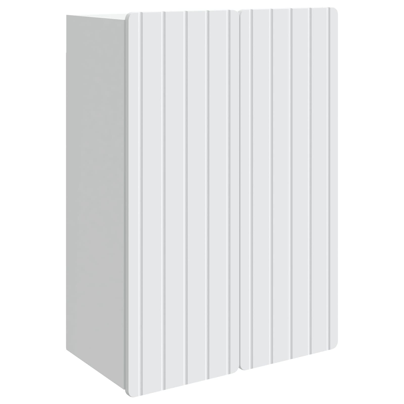 Meuble de rangement suspendu blanc pour salon et entrée style moderne intemporel 92 cm