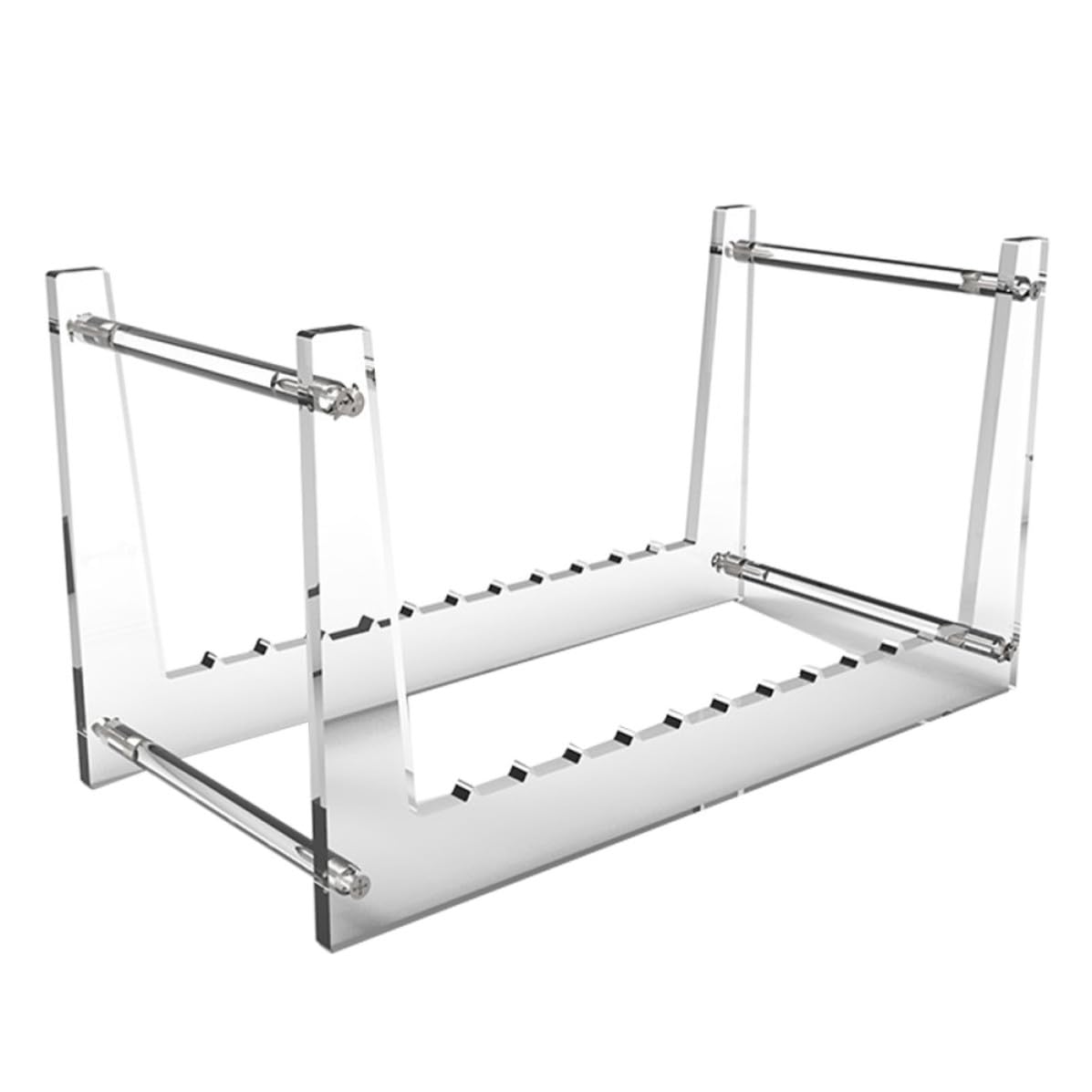 STOBAZA Transparenter zur Großer Kapazität Schallplattenhalter Acryl mit geordneten Aufbewahrung Abnehmbar für Vinylplatten und Bücher für Schreibtisch und Zuhause
