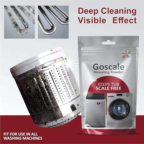 Image of LG Washing Machine Cleaner Descaler Powder Descaling Appliance Quick Drum Descale Deep Cleaning for Semi and Fully Automatic Front and Top Load Tub Clean Pouches 100g (4 oF pACKET)