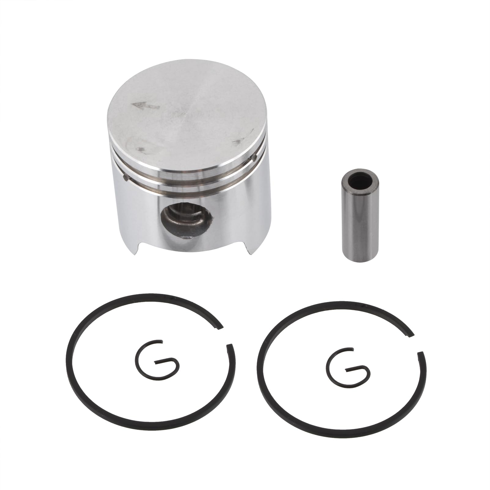 Ensemble de Piston 34mm avec Segments, Goupille et Circlips pour Stihl BG45 BG46 FS38 FS45 FS55 HS45 HS81 Souffleur à Feuilles