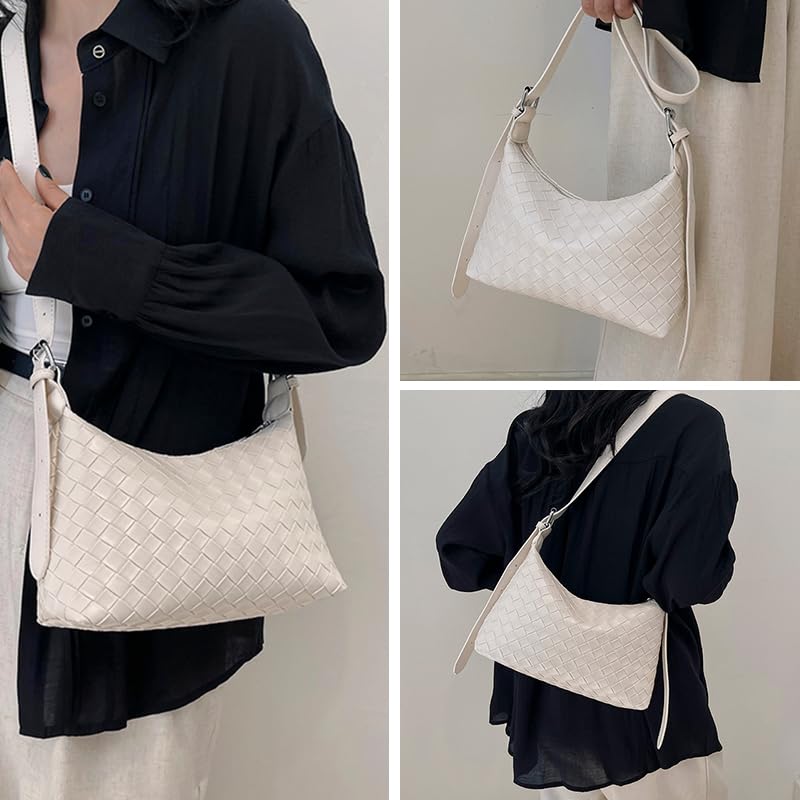 Image of Hobo Bags for Women,Vegan PU Leather Crescent Shoulder Bag Crossbody Handbag Underarm Bag with Adjustable Strap
