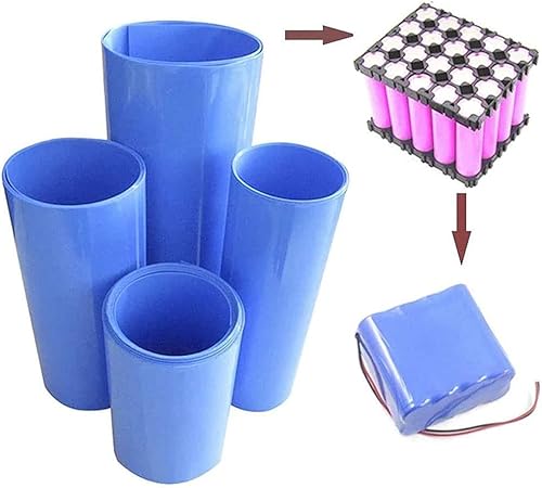 Miniatura 5 de GOONSDS Tubo termocontraíble para bricolaje Big Battery Pack Power PVC Wrap Tube Protección de aislamiento de larga duración, seguro y fácil,