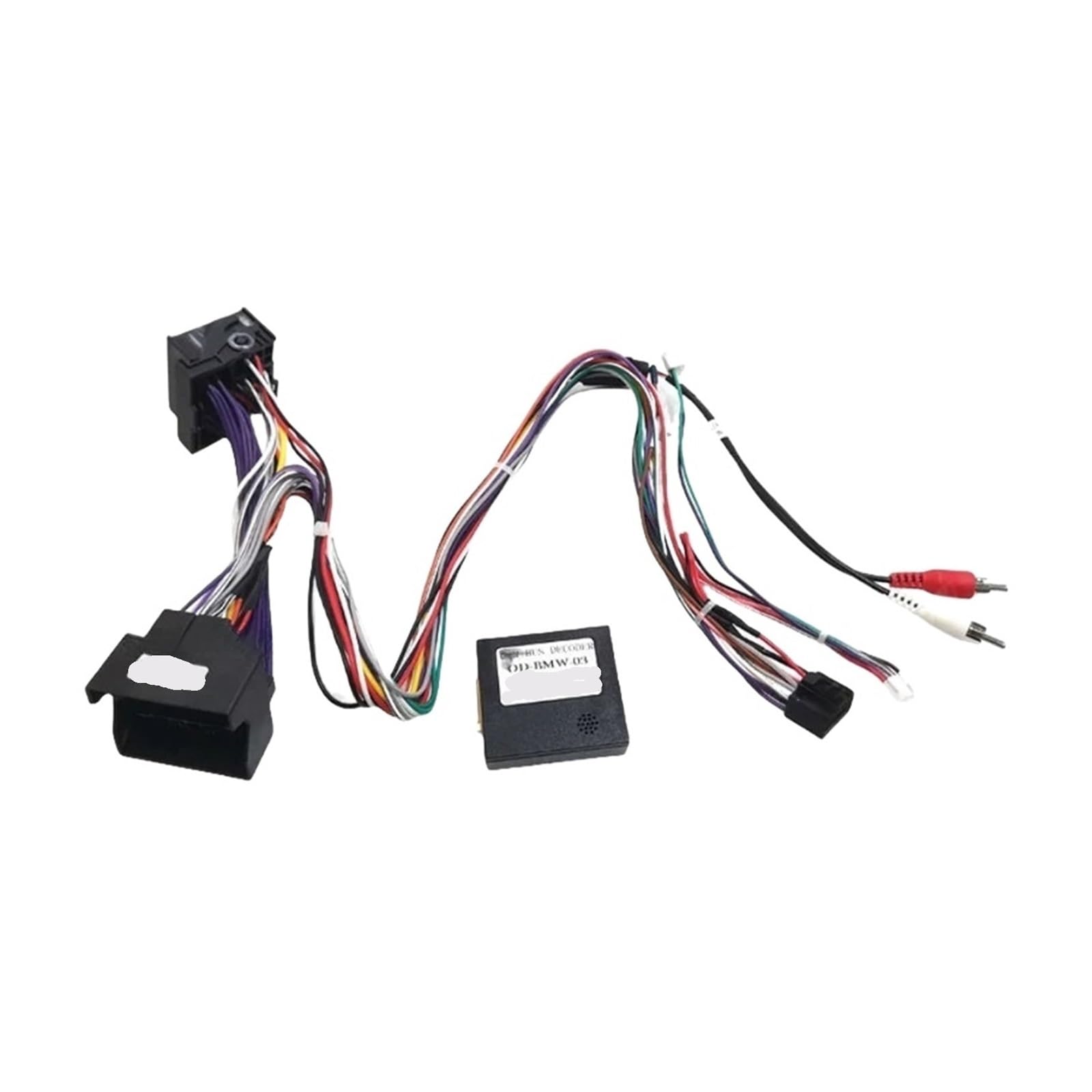 16-poliger Autoradio-Kabelbaumadapter mit CAN-Bus-Decoder, kompatibel mit BMW X3 E83 (2006–2010), Stromkabel OD-BMW-03(Only Canbus)