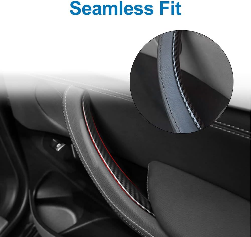 JDMON Door Pull Handle Covers Replacement for BMW X5 Series F15/F85 2014 2015 2016 2017 2018, X6 Series F16/F86 2015 2016 2017 2018 Interior Door Grab Handle Covers