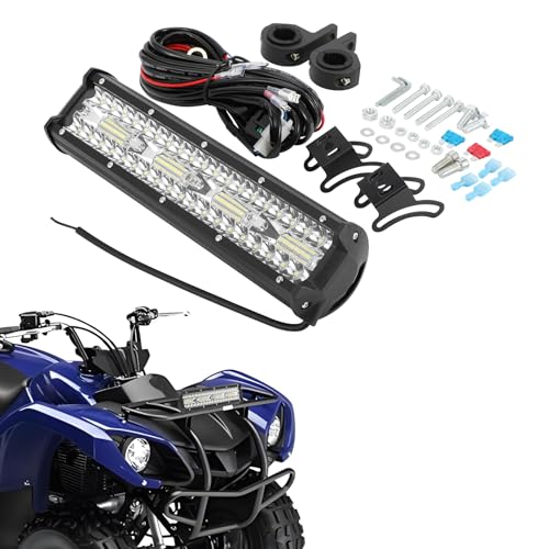 Image of 12Inch ATV LED Light Bar 240W 4800LM Off Road Lightbar for TRX 400EX TRX 250 350 Foreman Rancher YFZ 450 LTZ400 Sportsman Raptor 700 660 Grizzly 660 /600 /450 /350 ATV