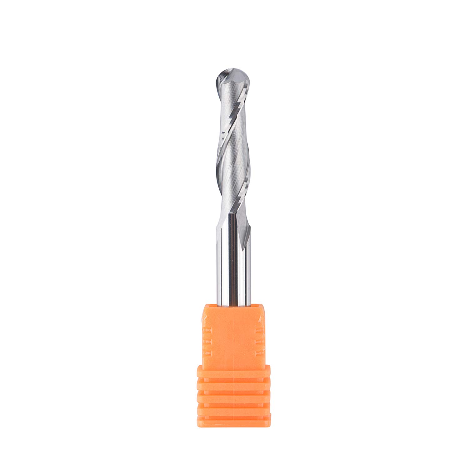SpeTool Fresa con punta a sfera 6mm Diametro di taglio 6mm Gambo 24mm Lunghezza di taglio Doppio flauto Fresa in metallo duro integrale per incisione su intaglio per la lavorazione del legno fai da te
