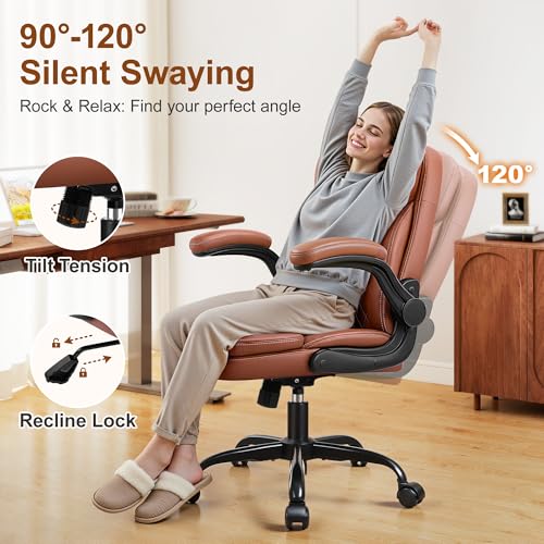 helvetica leather swivel office chair