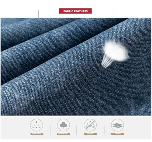 Men’s High Street Washed Frayed Vintage Baggy Jeans, Loose Fit, Straight Leg Oversized Cargos4