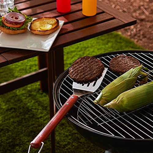 Rsvp International Endurance Bbq Grill Spatula Flipper, 18" | Flip Burgers & Other Food W/ Long Handle That Keeps Hands Safe From Fire | Made From Stainless Steel & Rosewood #TOP2