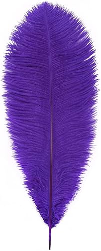 Miniatura 8 de Plumas naturales de avestruz a granel de 16-18 pulgadas (15.7-17.7 in) para centros de mesa de boda, arreglos florales y decoración del hogar (azul