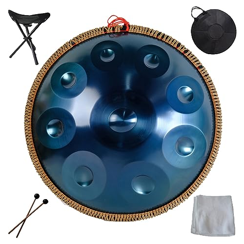 Tambor Steel Tongue Drum 9 Notas Azul 22 Pulgadas miniatura 1