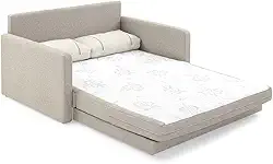 Sofá-cama Herval Casal Aurora, 2 Lugares, Linho Bege