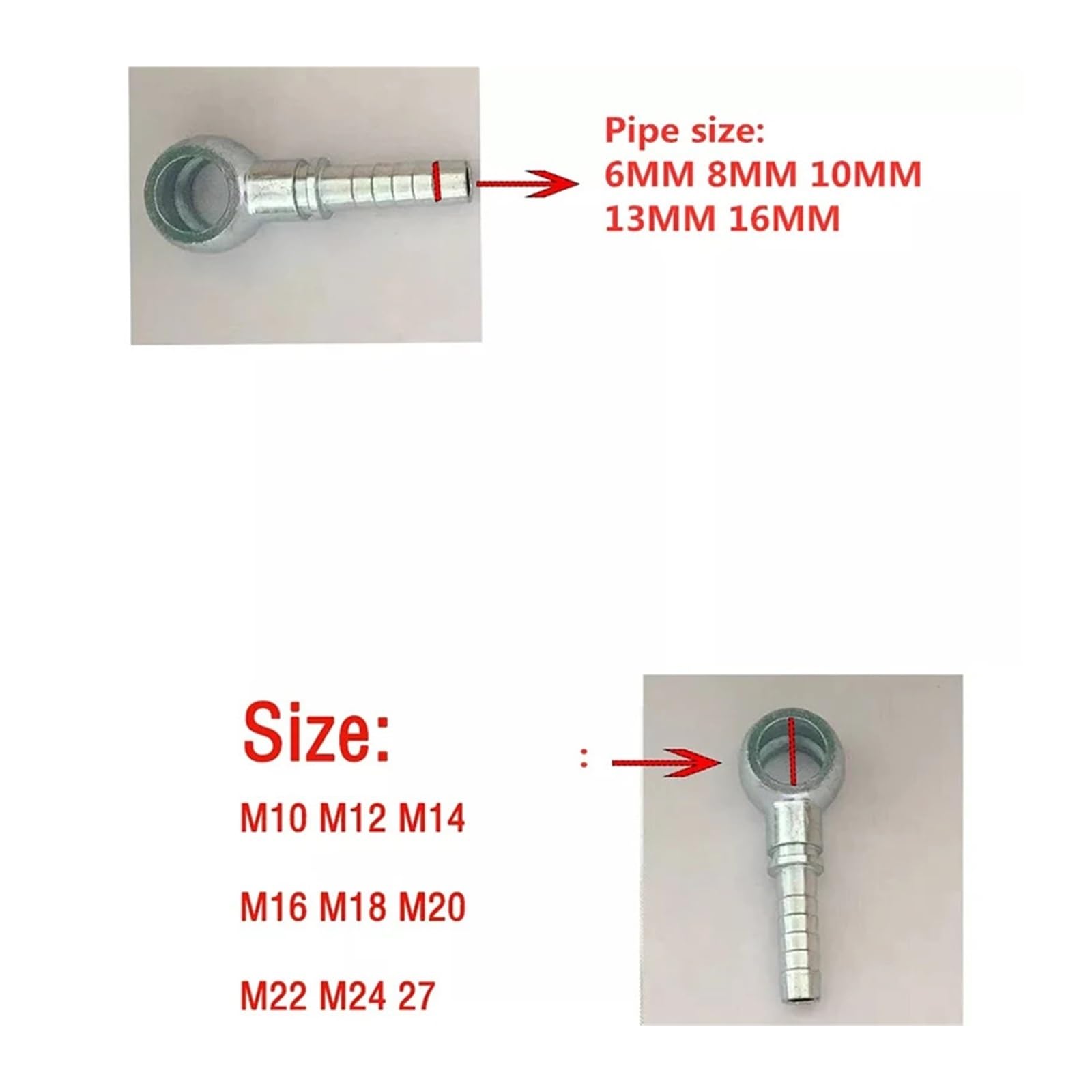 Złącze Powrotne Oleju Hydraulicznego Śruba Drążona Adapter