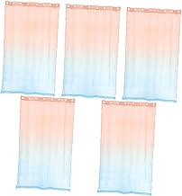 VOSAREA 5 Peças Cortinas Transparentes Cortinas Transparentes Painéis Transparentes Tratamentos De Janela Painéis De Cortinas Cortinas De Janela Decorativas Cortina De Janela Cortina De
